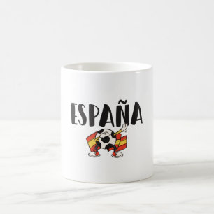 Mug Espagne Football Fan Shirt Drapeau