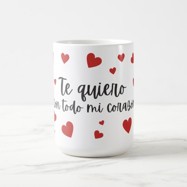 Mug Espagnol "Je t'aime de tout mon coeur" (Centre)