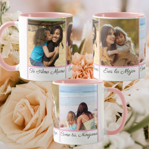 Mug Espagnol Je T'aime Maman 3 Photo Cadeau Fête des M
