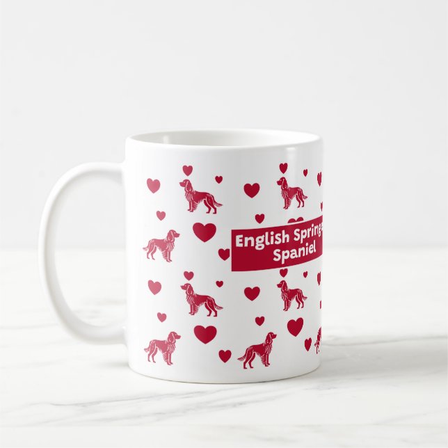 Mug Espagnol Springer Anglais Au Coeur Rouge (Gauche)