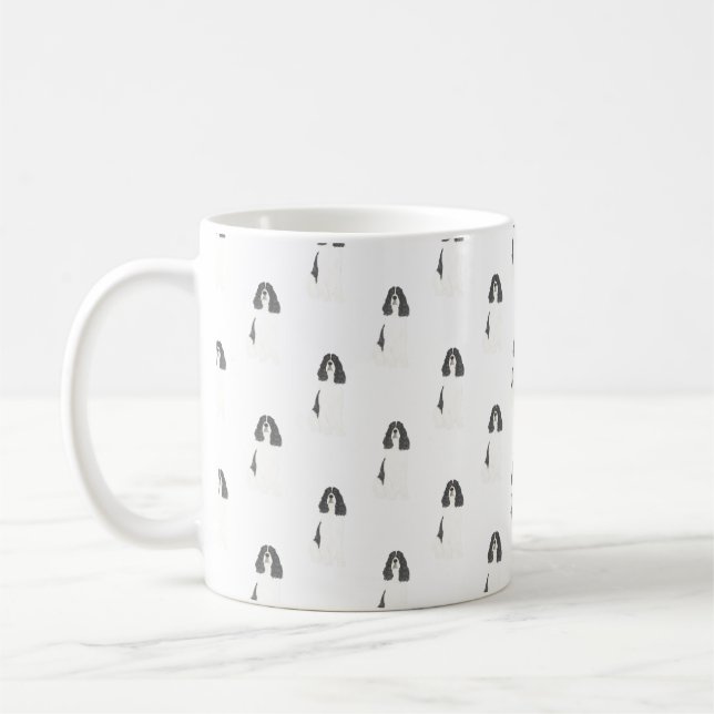 Mug Espagnol Springer anglais (noir et blanc) (Gauche)