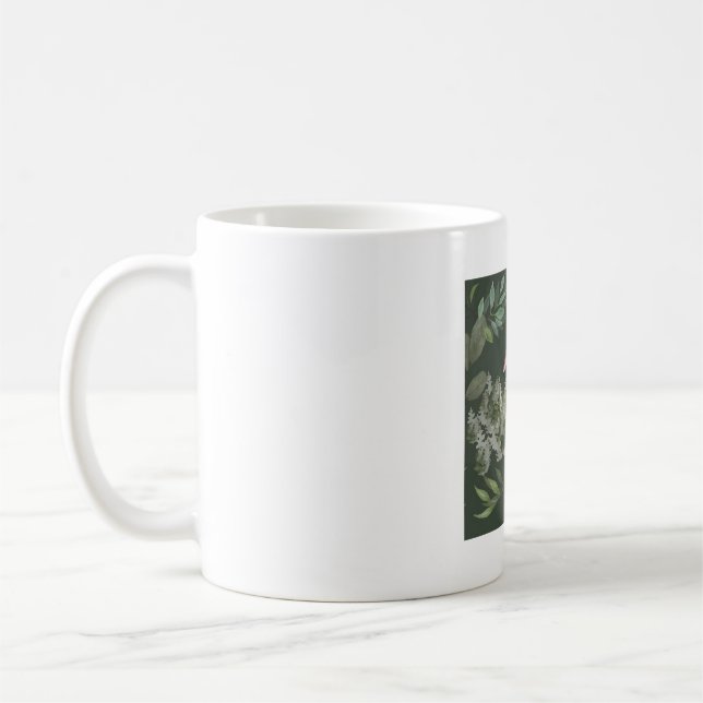Mug Espèce de caille verte de la nature de la feuille  (Gauche)