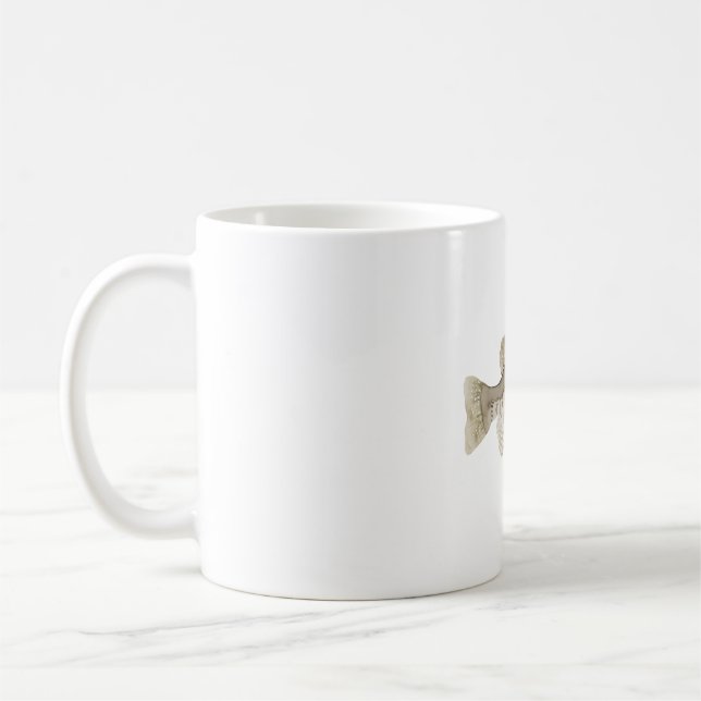 Mug Espèce de poisson Crappie blanc, art animalier à l (Gauche)