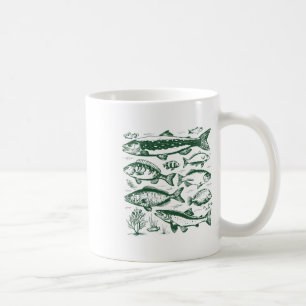 Mug Espèces de poissons rétro Biologie Types de poisso
