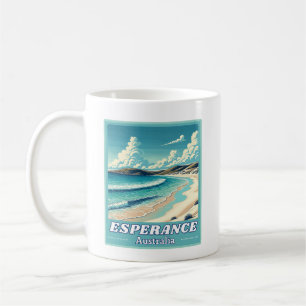 Mug Esperance en Australie Occidentale Skyline Rétro