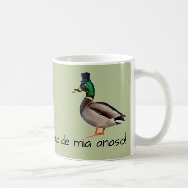 Mug Espéranto : Anaso de fia ĝemelo de mia de La des (Droite)
