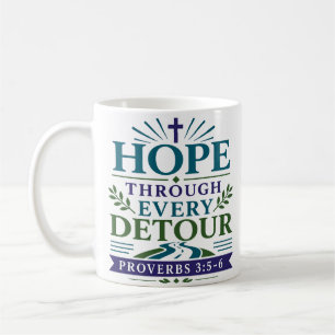 Mug Espoir à travers chaque détour Encouragement chrét