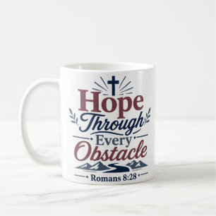 Mug Espoir à travers chaque obstacle Citation d'espoir