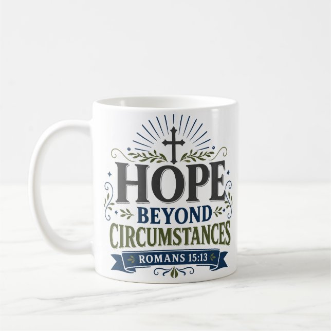 Mug Espoir au-delà des circonstances dévotion quotidie (Gauche)