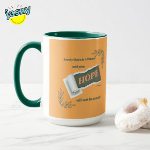 Mug Espoir Inspirationnel Écriture Chrétienne Deux Ton