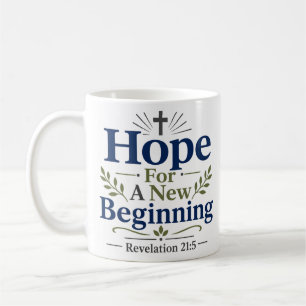 Mug Espoir pour un nouveau commencement Citation d'esp