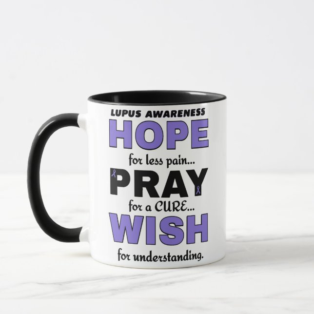 Mug Espoir Prière Vœu...Lupus (Gauche)