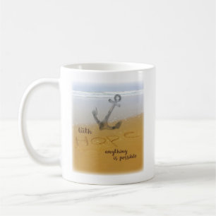 Mug Espoir sur la plage 12 Étape Soutien de récupérati