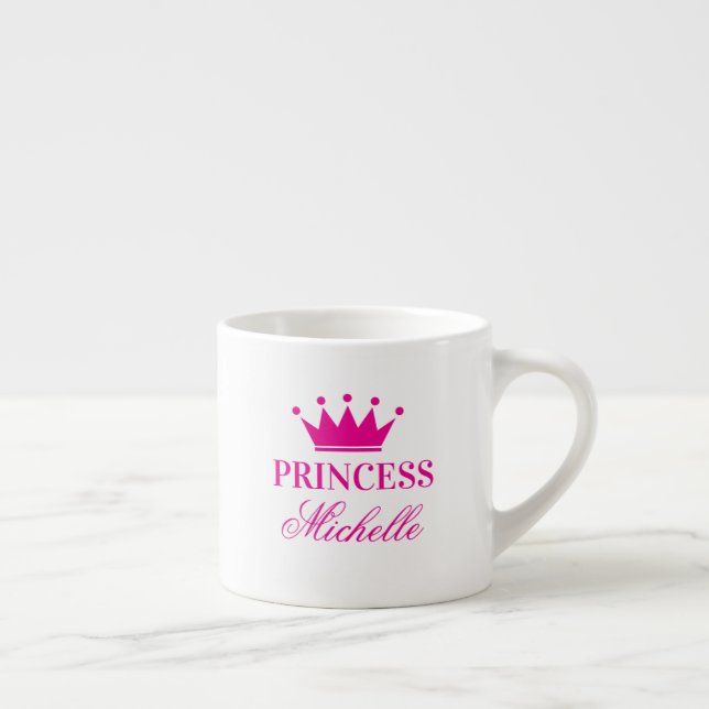 Mug espresso personnalisé Couronne de Princesse (Droite)