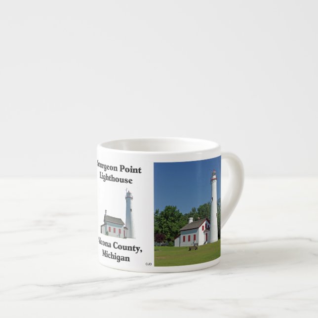 Mug espresso Phare de Sturgeon Point (Devant droit)