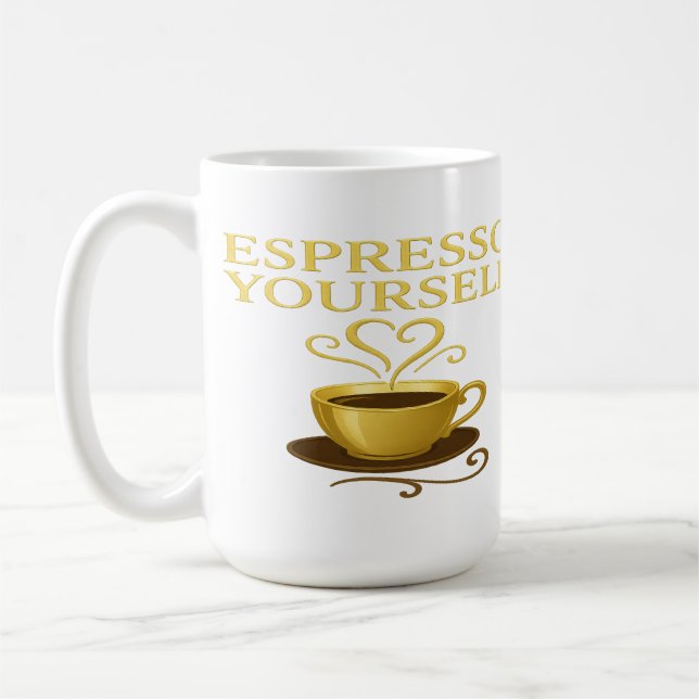 Mug Espresso Yourself - Golden Coffee Cup Edition (Gauche)