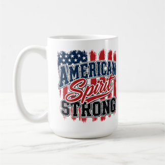 Mug Esprit Américain Fort 4 Juillet Patriotique