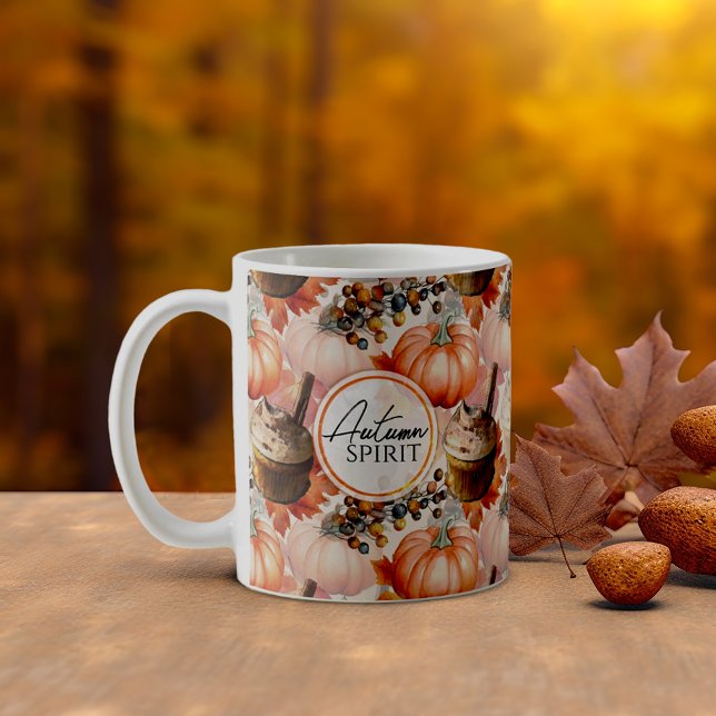 Mug Esprit d'automne Motif d'aquarelle douillet (Lovely Autumn colors cozy fall feeling)