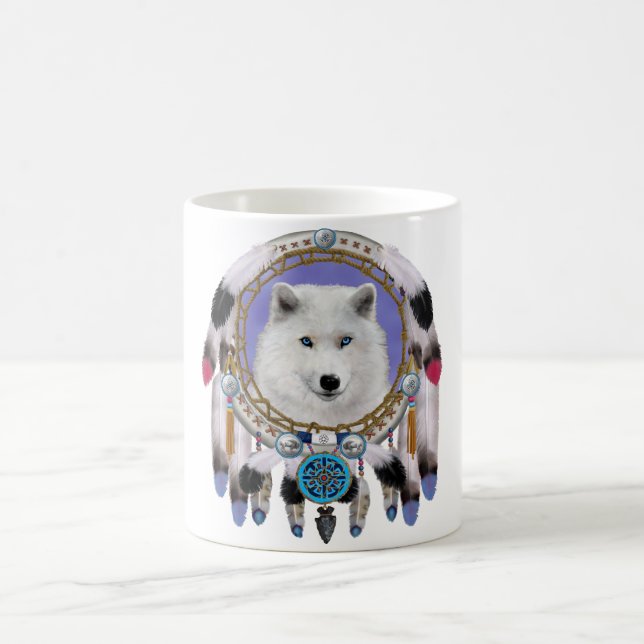 Mug Esprit de loup indien natif (Centre)