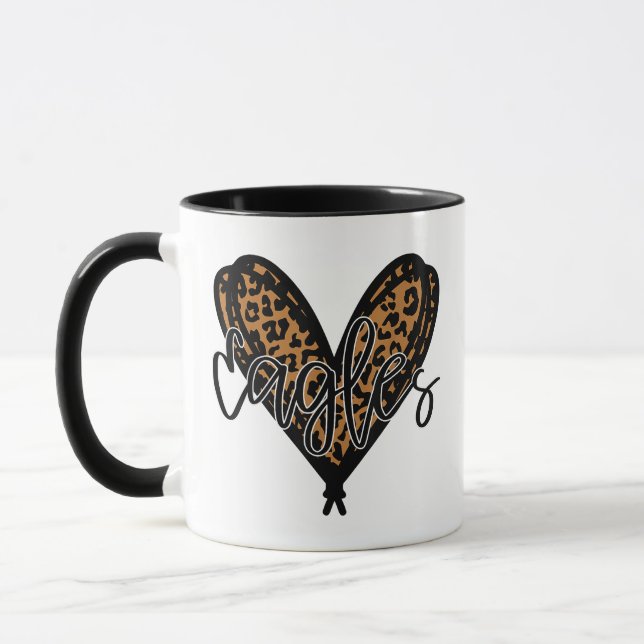Mug Esprit d'équipe de fan de sport scolaire enseignan (Gauche)