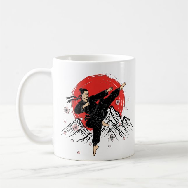 Mug Esprit du Kung Fu – Emblème d'arts martiaux sur le (Gauche)