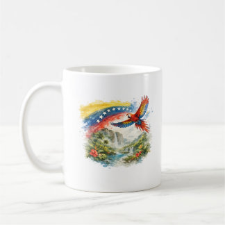 Mug Esprit du Venezuela – Ara tropical et eau du drape
