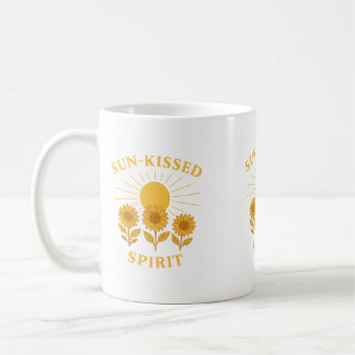Mug Esprit embrassé par le soleil Graphique tournesol 