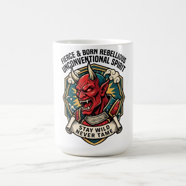 Mug Esprit Indomptable et Rebelle de Naissance Non Con (Centre)