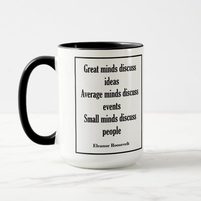 Mug Esprits de la citation | d'Eleanor Roosevelt (Gauche)