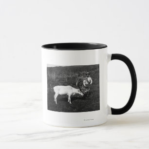 Mug Esquimau de l'Alaska et rennes capturés