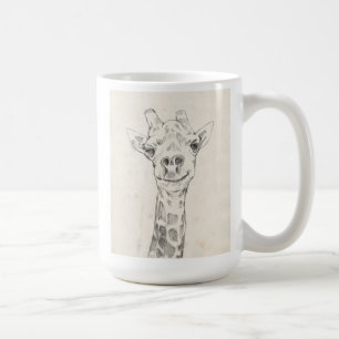 Mug Esquisse de portrait de Giraffe