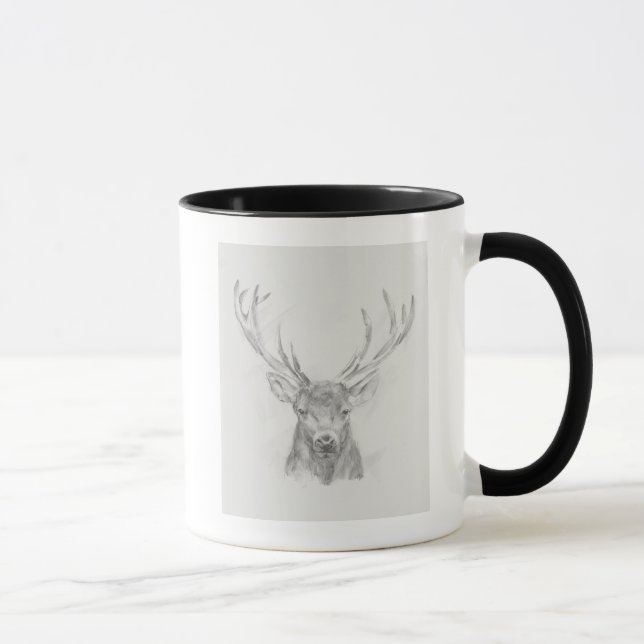 Mug Esquisse d'Elk contemporaine (Droite)