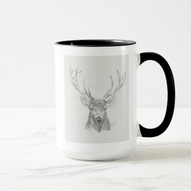 Mug Esquisse d'Elk contemporaine (Droite)