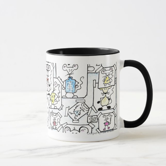 Mug Esquisses de souris pastel (Droite)