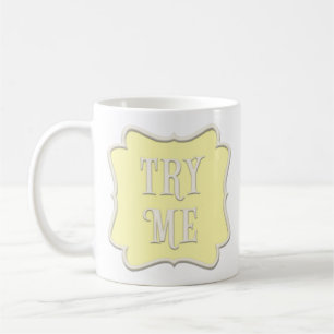 Mug "Essayez-moi" Fairytale Tea Party Pastel Jaune