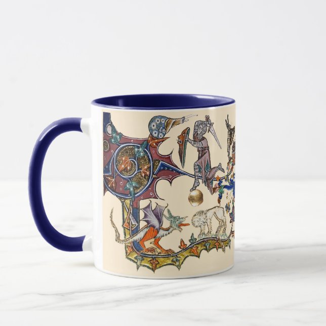 Mug ESSENCE DE GUERRE BESTIAIRE MÉDIÉVALE vs Chevalier (Gauche)