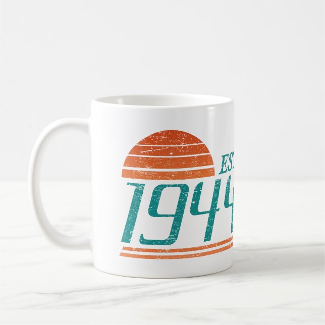 Mug Est. 1944 Vintage 80 Ans (Gauche)