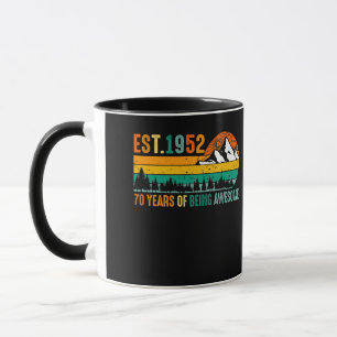 Mug Est. 1952 70 Ans d'être génial Vintage 70e