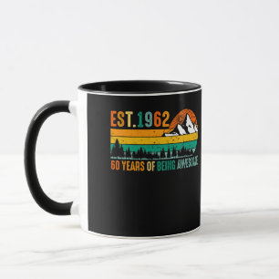 Mug Est. 1962 60 Ans d'être génial Vintage 60e