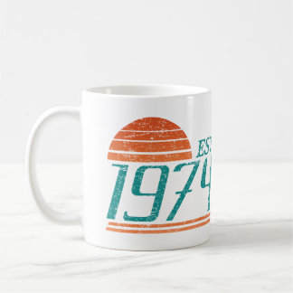 Mug Est. 1974 Vintage De 50 Ans