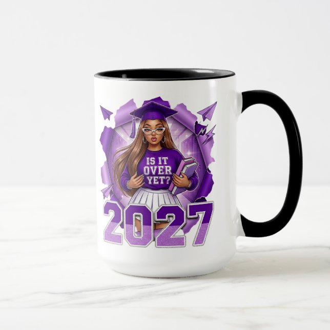 Mug Est-ce que c'est déjà fini Drôle 2027 Remise des d (Droite)