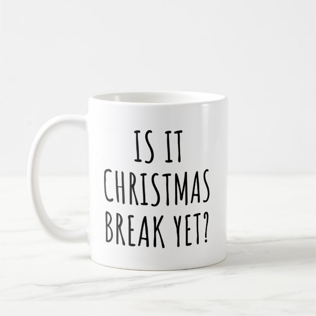 Mug Est-ce que c'est Noël Pause mais drôle Citation de (Gauche)