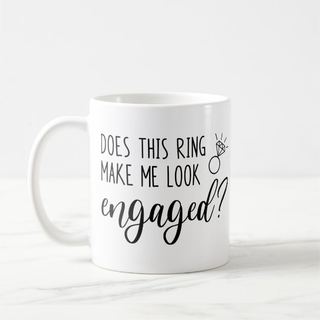 Mug Est-Ce Que Cette Bague Me Fait Apparaître Mariée E (Gauche)