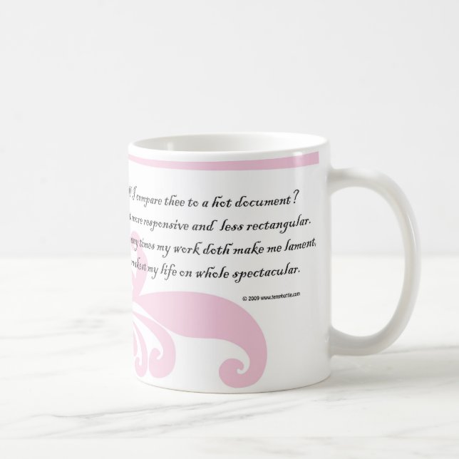 Mug Est-ce que je dois comparer le thee à un document (Droite)