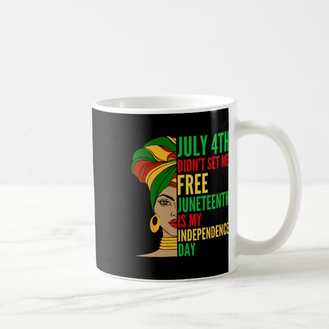 Mug Est-ce que ma fête de l'Indépendance est noire His (Droite)