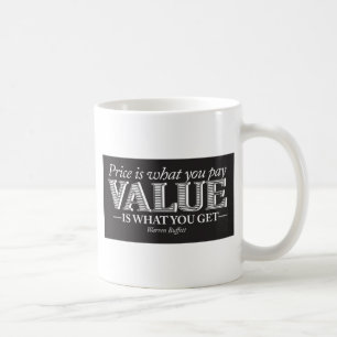 Mug Est le prix ce que vous paginez - blanc sur le