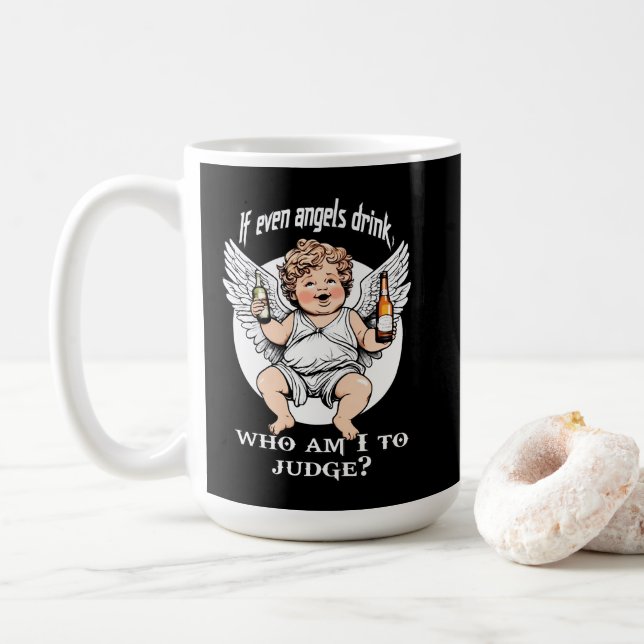 Mug Estampa Anjo - Funny Guardian Angel – Caneca (Avec donut)
