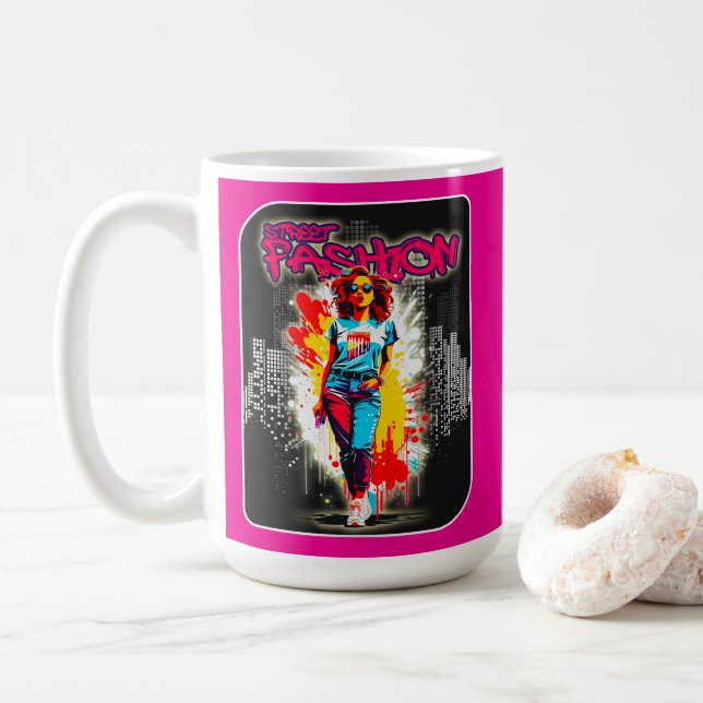 Mug Estampa Moda - Street Fashion - Caneca (Avec donut)
