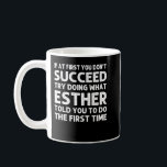 Mug ESTHER Nom personnel Birthday Funny Christmas<br><div class="desc">ESTHER Nom personnel Birthday Funny Christmas Joke</div>