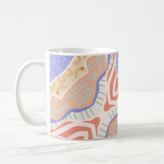 Mug esthétique aux formes pastel minimales et sere